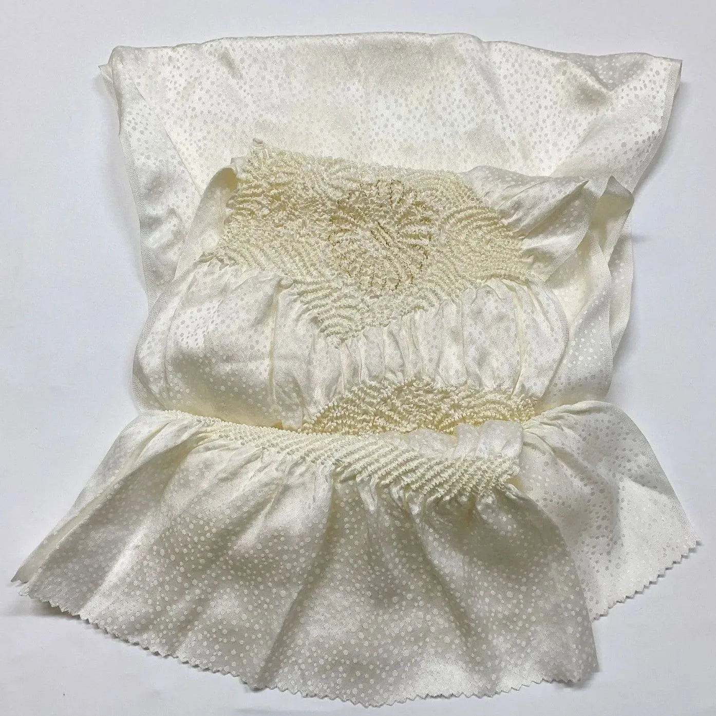 6932# Japanese Kimono Accessory Obiage and Obijime 2-piece Set Silk Shibori