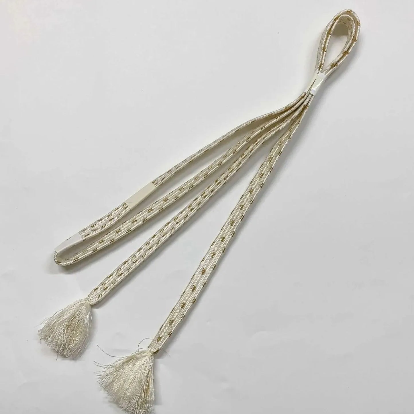 6932# Japanese Kimono Accessory Obiage and Obijime 2-piece Set Silk Shibori