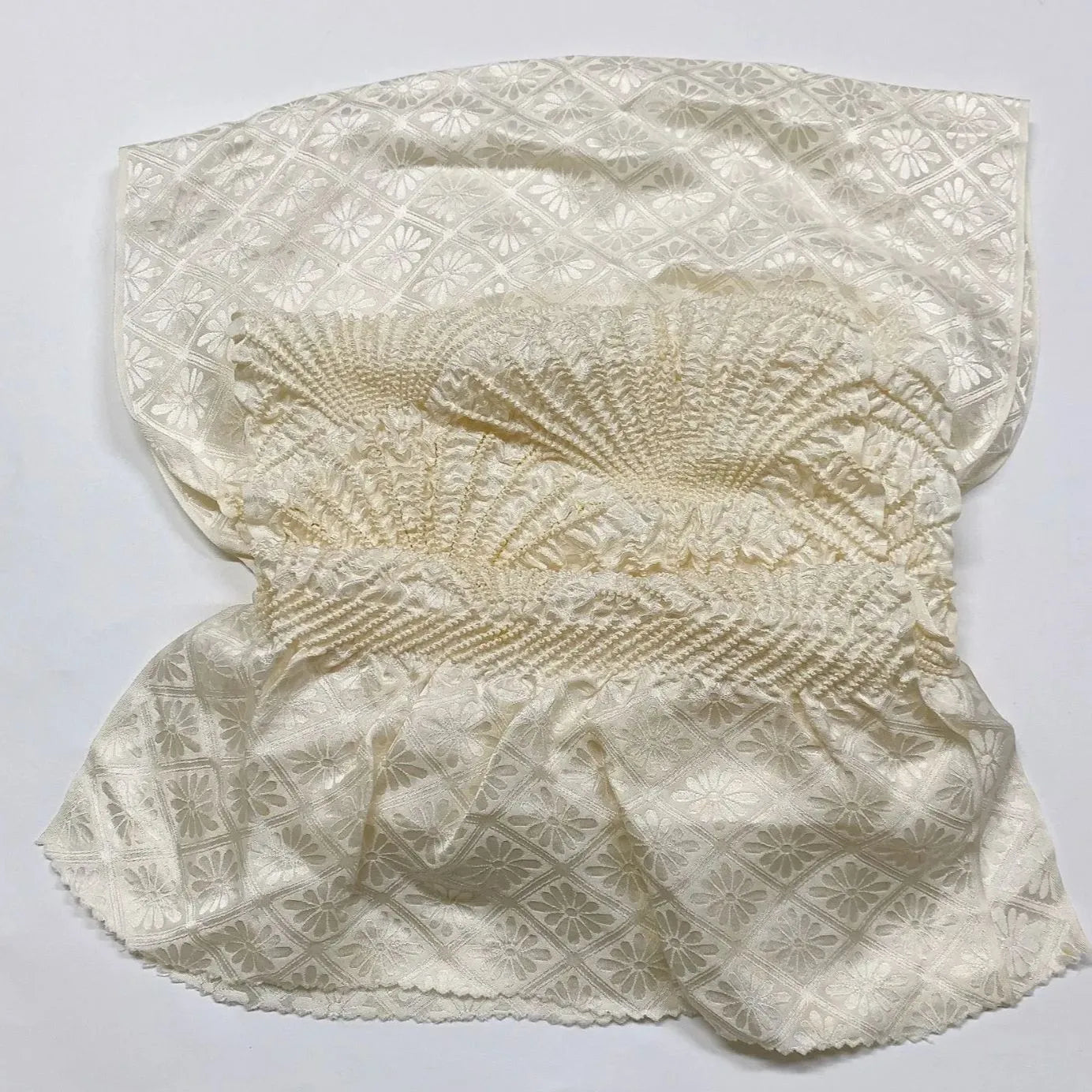 6935# Japanese Kimono Accessory Obiage and Obijime 2-piece Set Silk Shibori