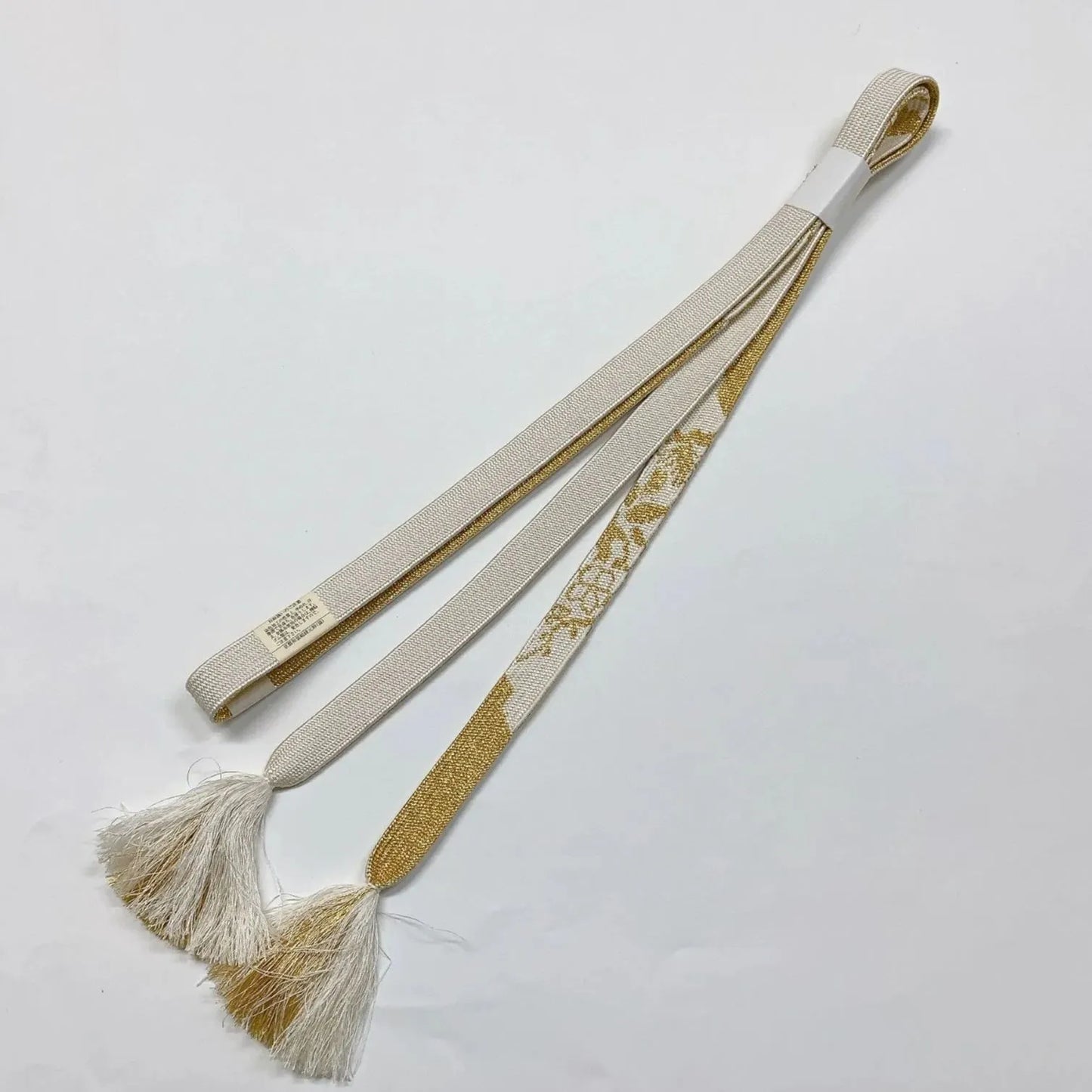 6935# Japanese Kimono Accessory Obiage and Obijime 2-piece Set Silk Shibori