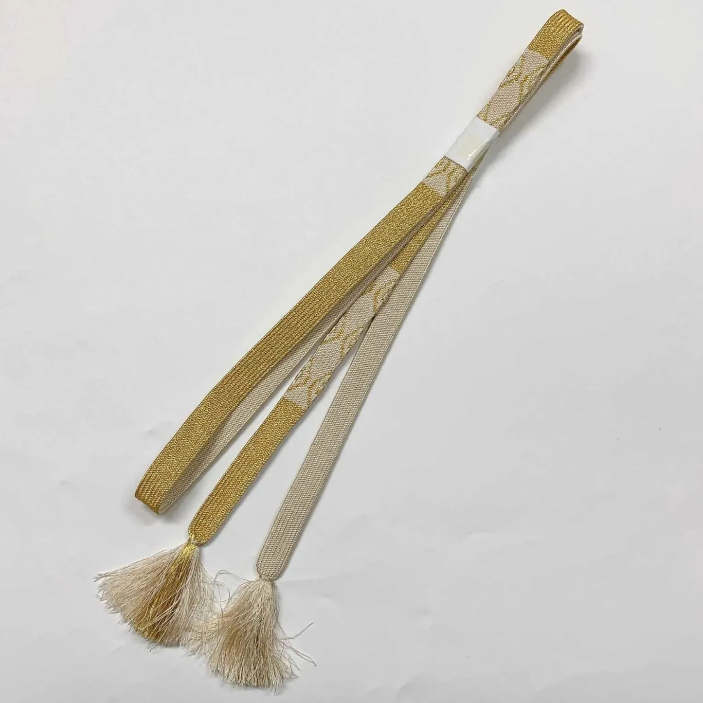 6939# Japanese Kimono Accessory Obiage and Obijime 2-piece Set Silk Shibori