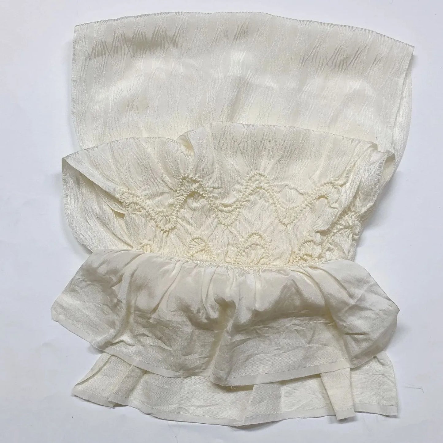 6940# Japanese Kimono Accessory Obiage and Obijime 2-piece Set Silk Shibori