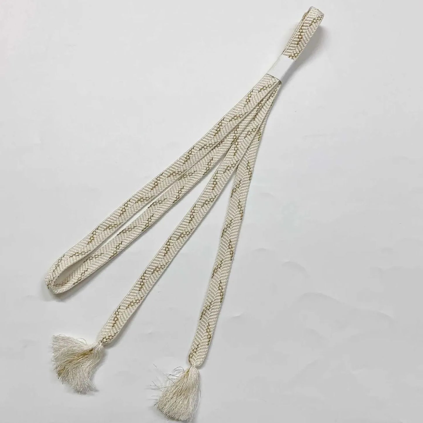 6941# Japanese Kimono Accessory Obiage and Obijime 2-piece Set Silk Shibori