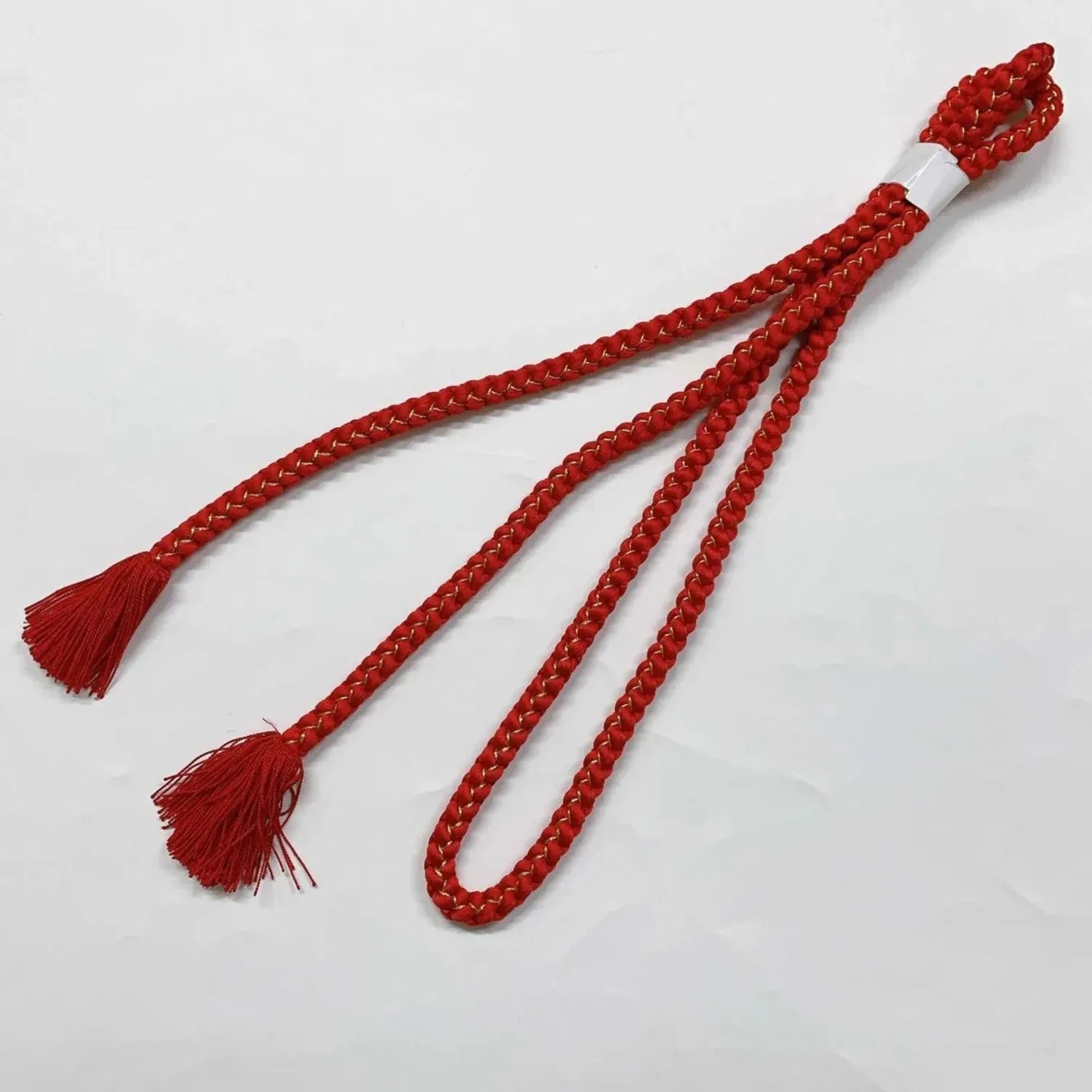 6945# Japanese Kimono Accessory Obiage and Obijime 2-piece Set Silk Shibori