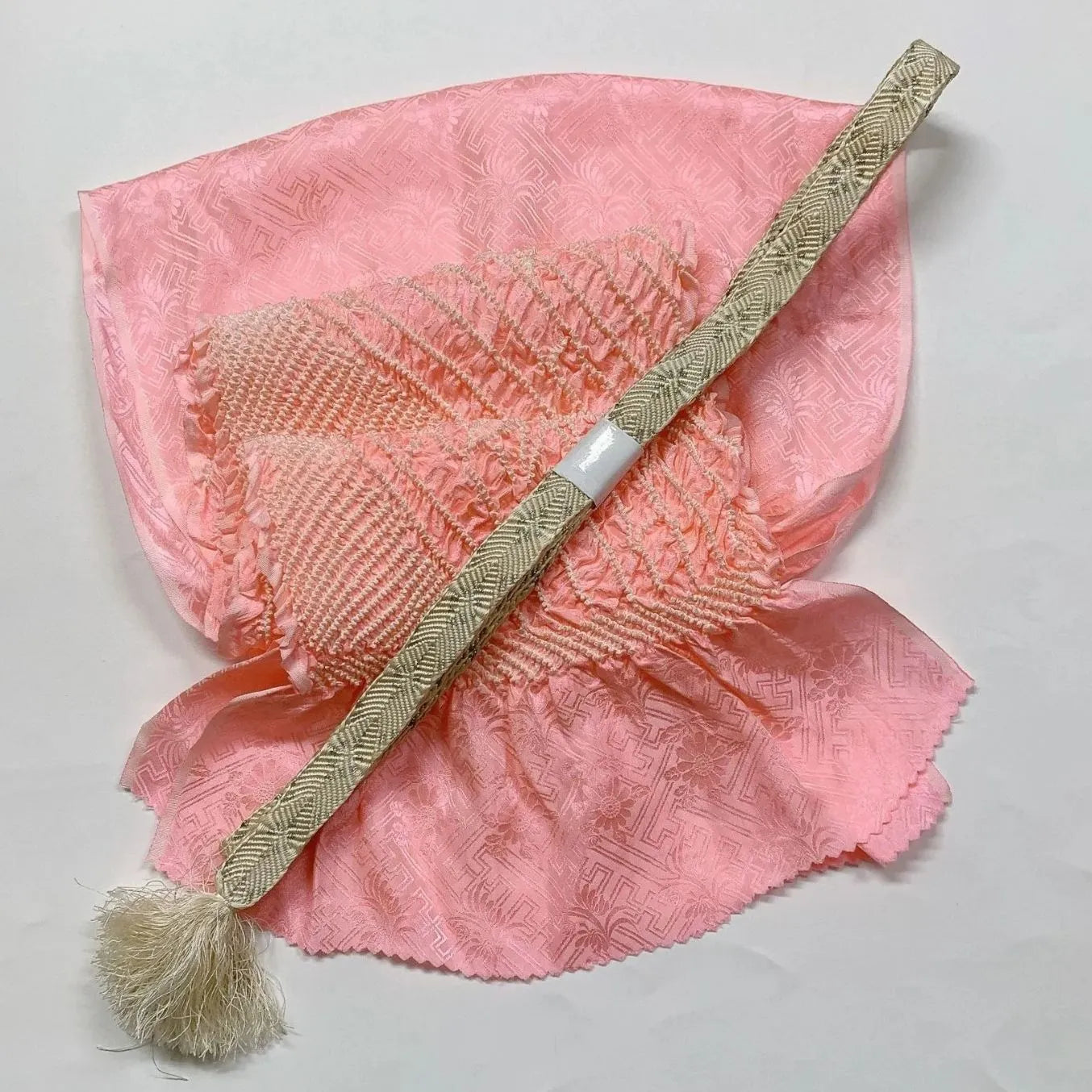 6946# Japanese Kimono Accessory Obiage and Obijime 2-piece Set Silk Shibori