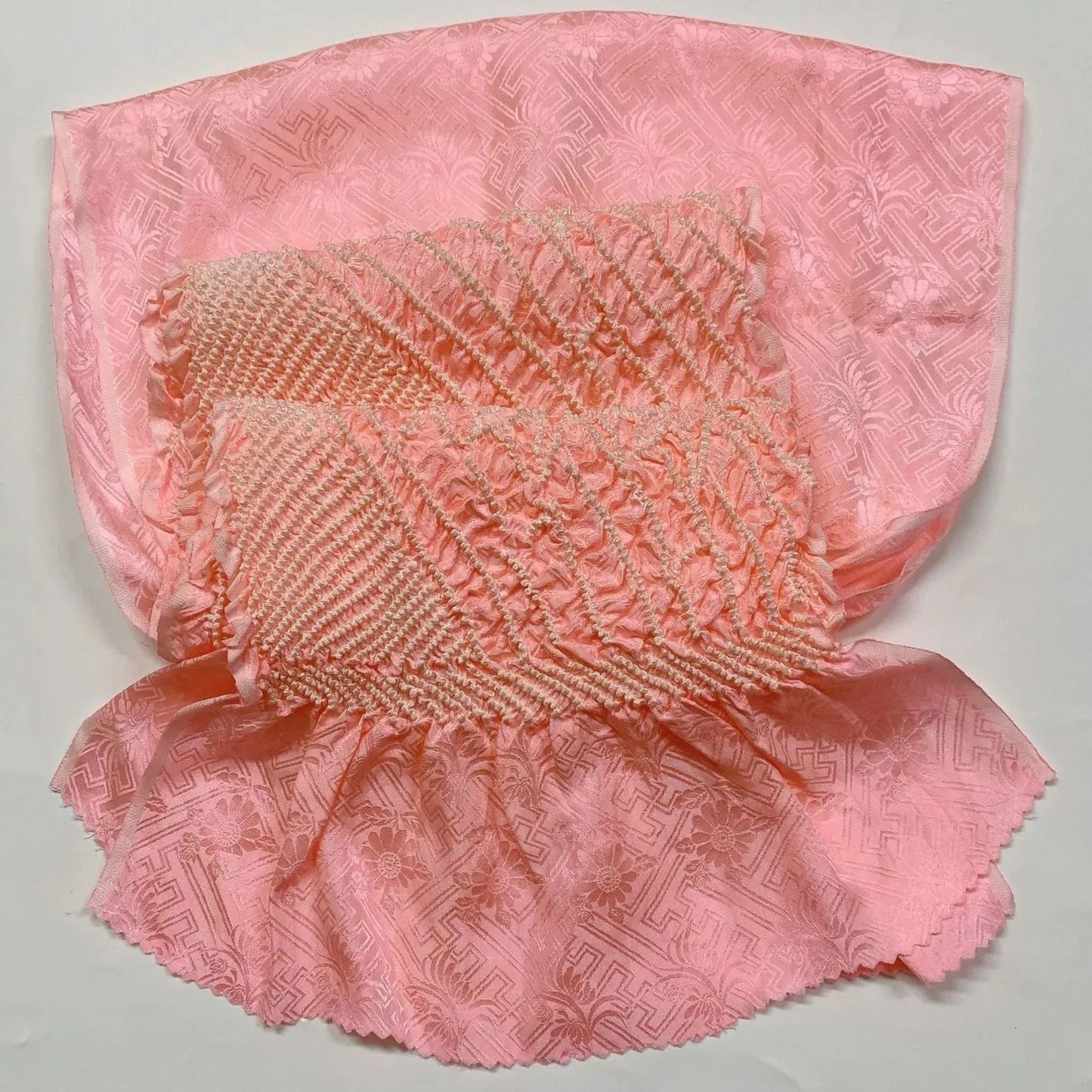 6946# Japanese Kimono Accessory Obiage and Obijime 2-piece Set Silk Shibori