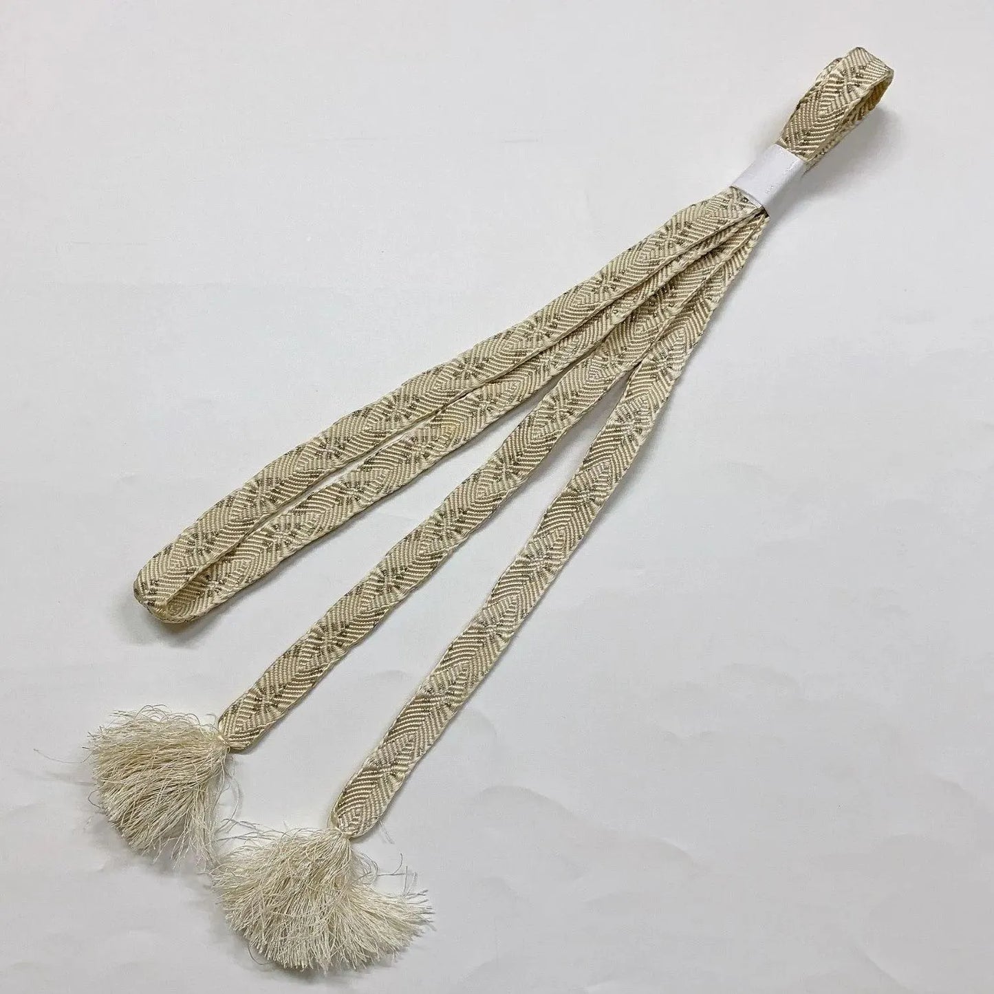 6946# Japanese Kimono Accessory Obiage and Obijime 2-piece Set Silk Shibori