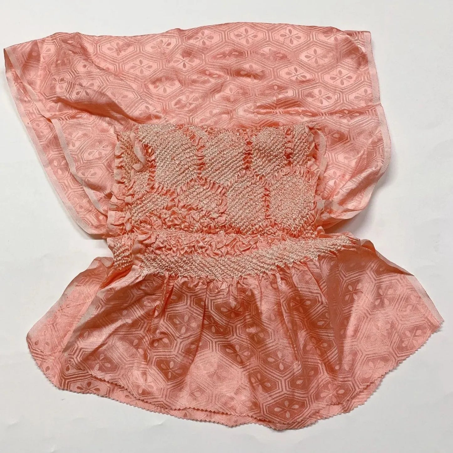 6948# Japanese Kimono Accessory Obiage and Obijime 2-piece Set Silk Shibori