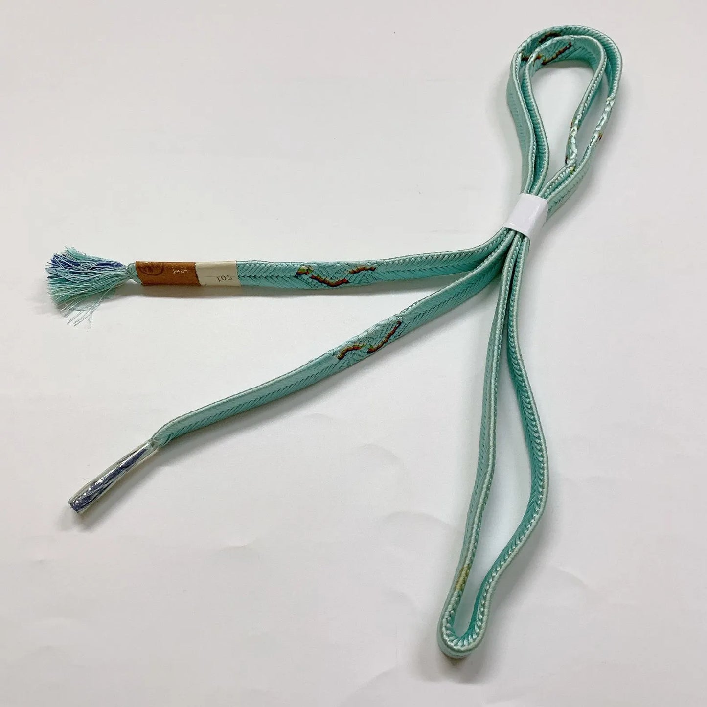 6952# Japanese Kimono Accessory Obiage and Obijime 2-piece Set Silk Shibori