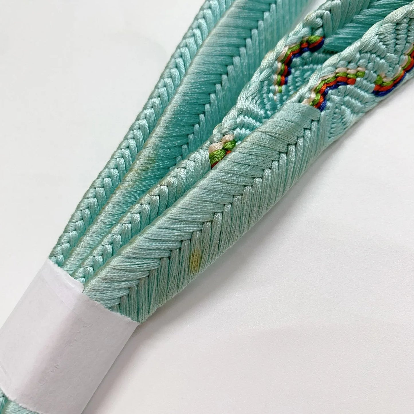 6952# Japanese Kimono Accessory Obiage and Obijime 2-piece Set Silk Shibori