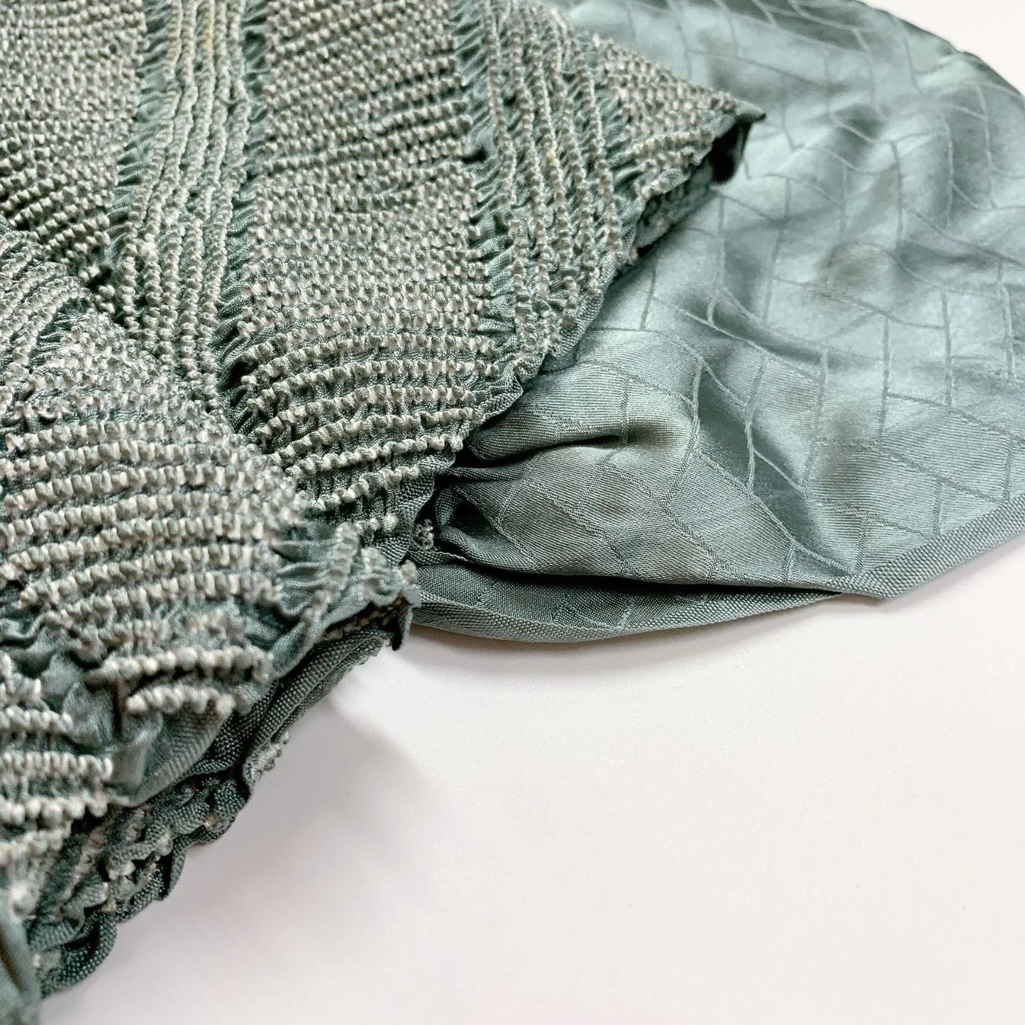 6954# Japanese Kimono Accessory Obiage and Obijime 2-piece Set Silk Shibori