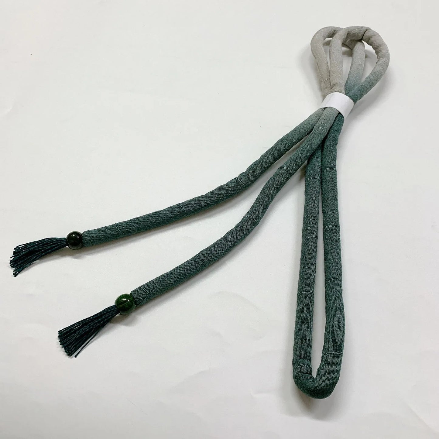 6954# Japanese Kimono Accessory Obiage and Obijime 2-piece Set Silk Shibori