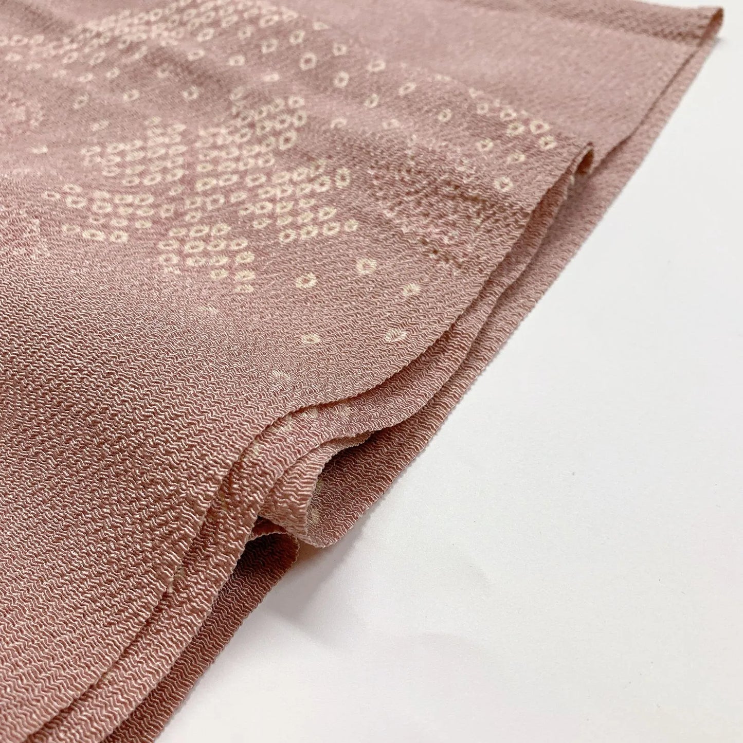 6958# Japanese Kimono Accessory Obiage and Obijime 2-piece Set Silk Shibori