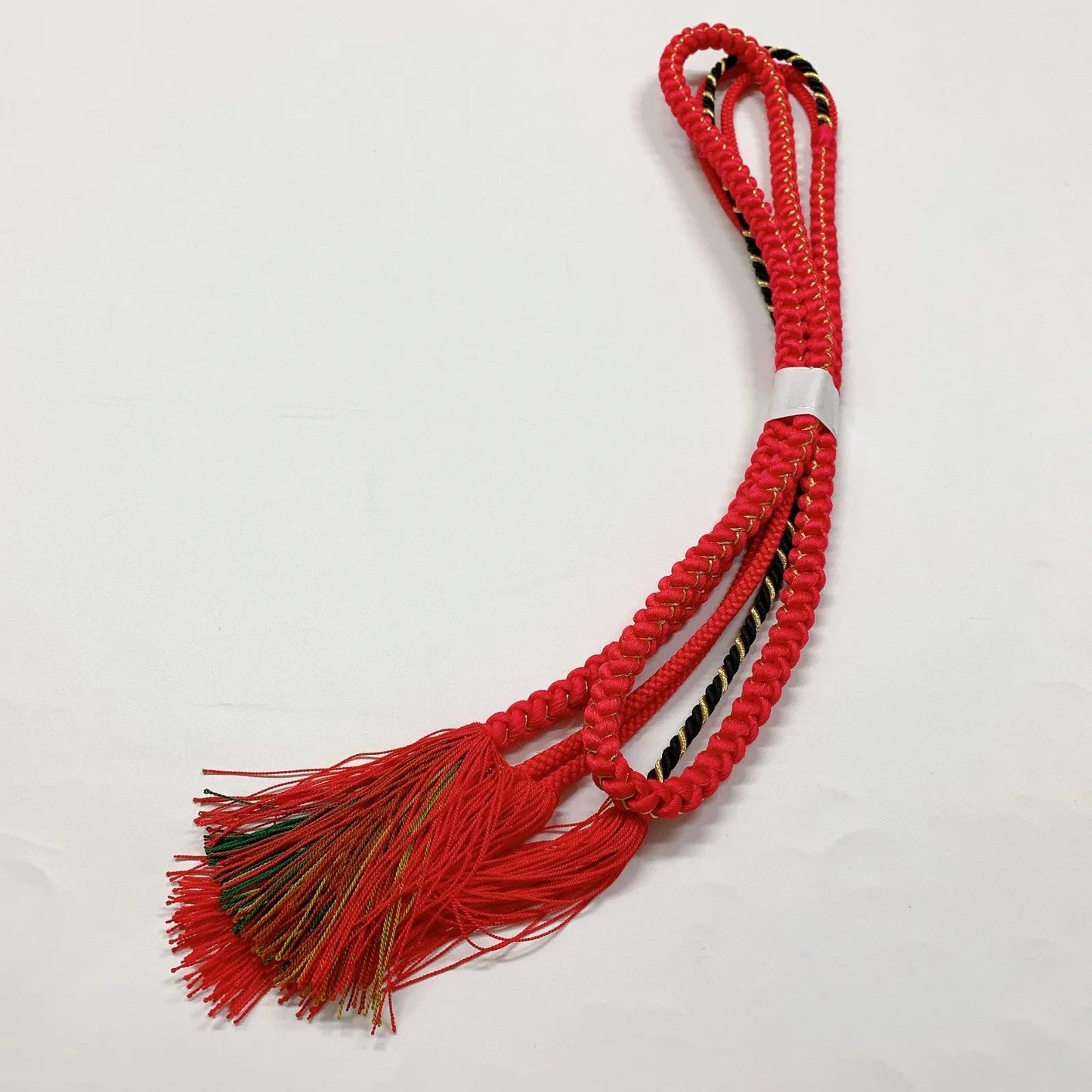 6960# Japanese Kimono Accessory Vintage Obiage and Obijime 2-piece Set Silk