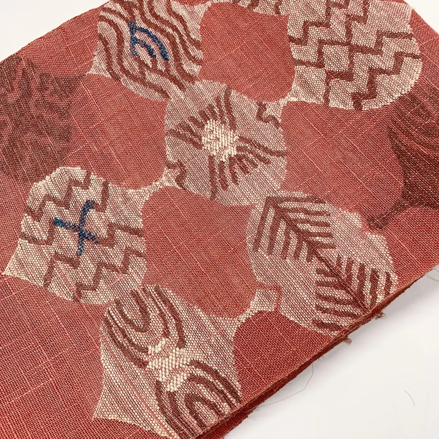 6961# Japanese Vintage Nagoya Obi Belt Kimono Fabric Silk Traditional Summer