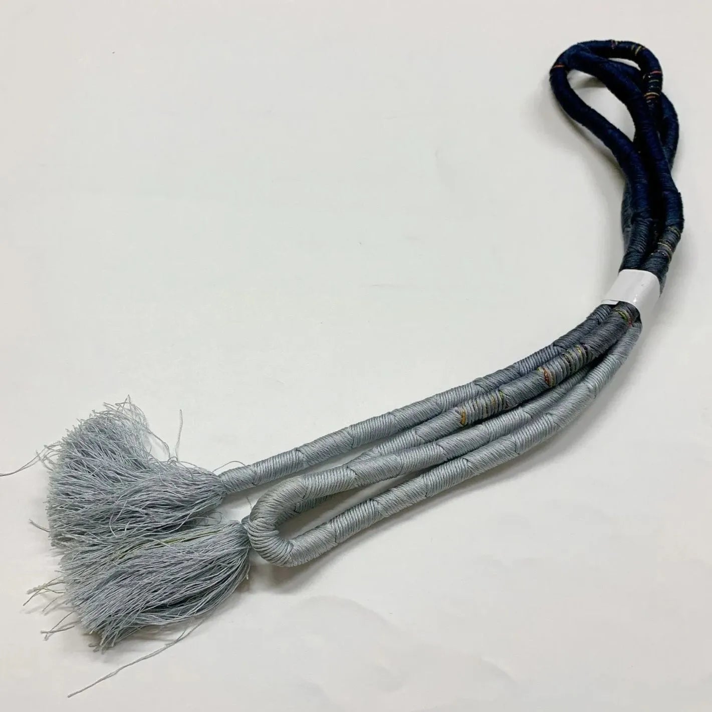 6950# Japanese Kimono Accessory Obiage and Obijime 2-piece Set Silk Shibori