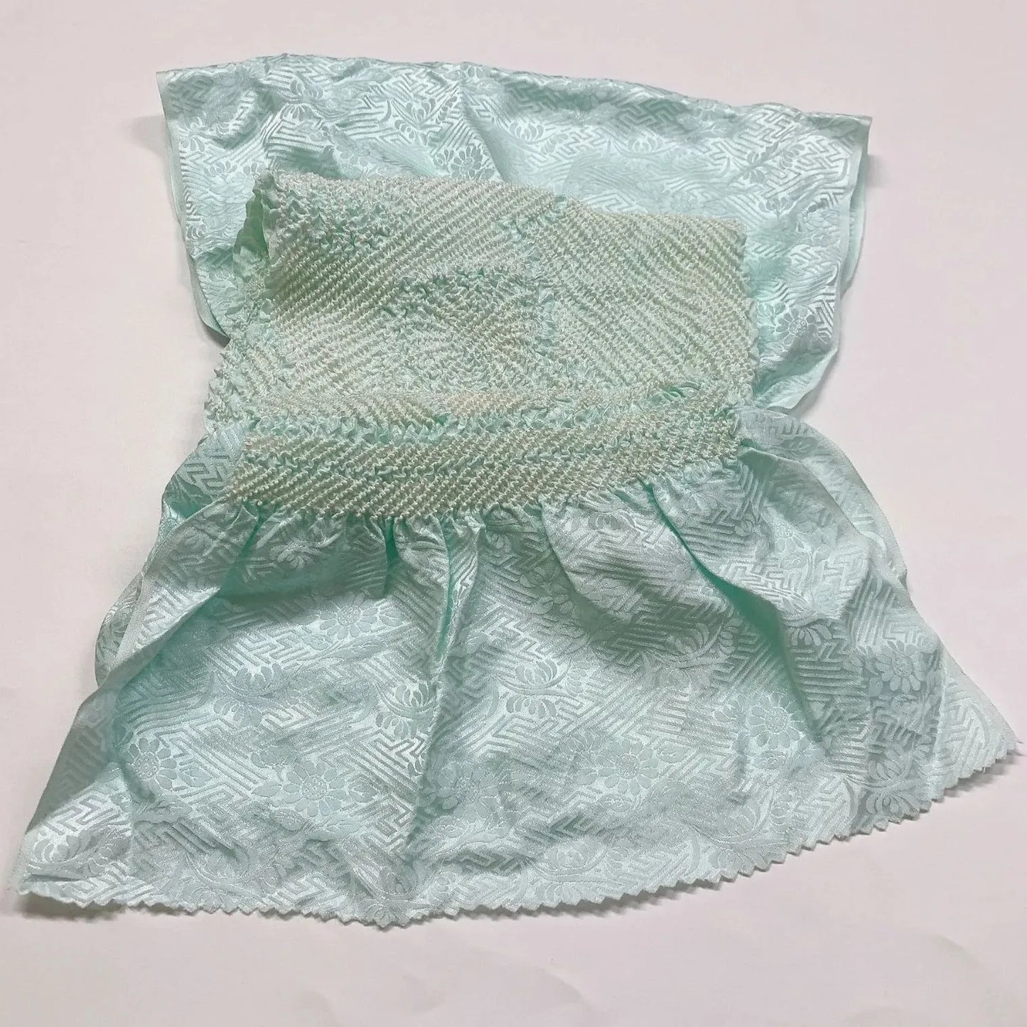 6952# Japanese Kimono Accessory Obiage and Obijime 2-piece Set Silk Shibori