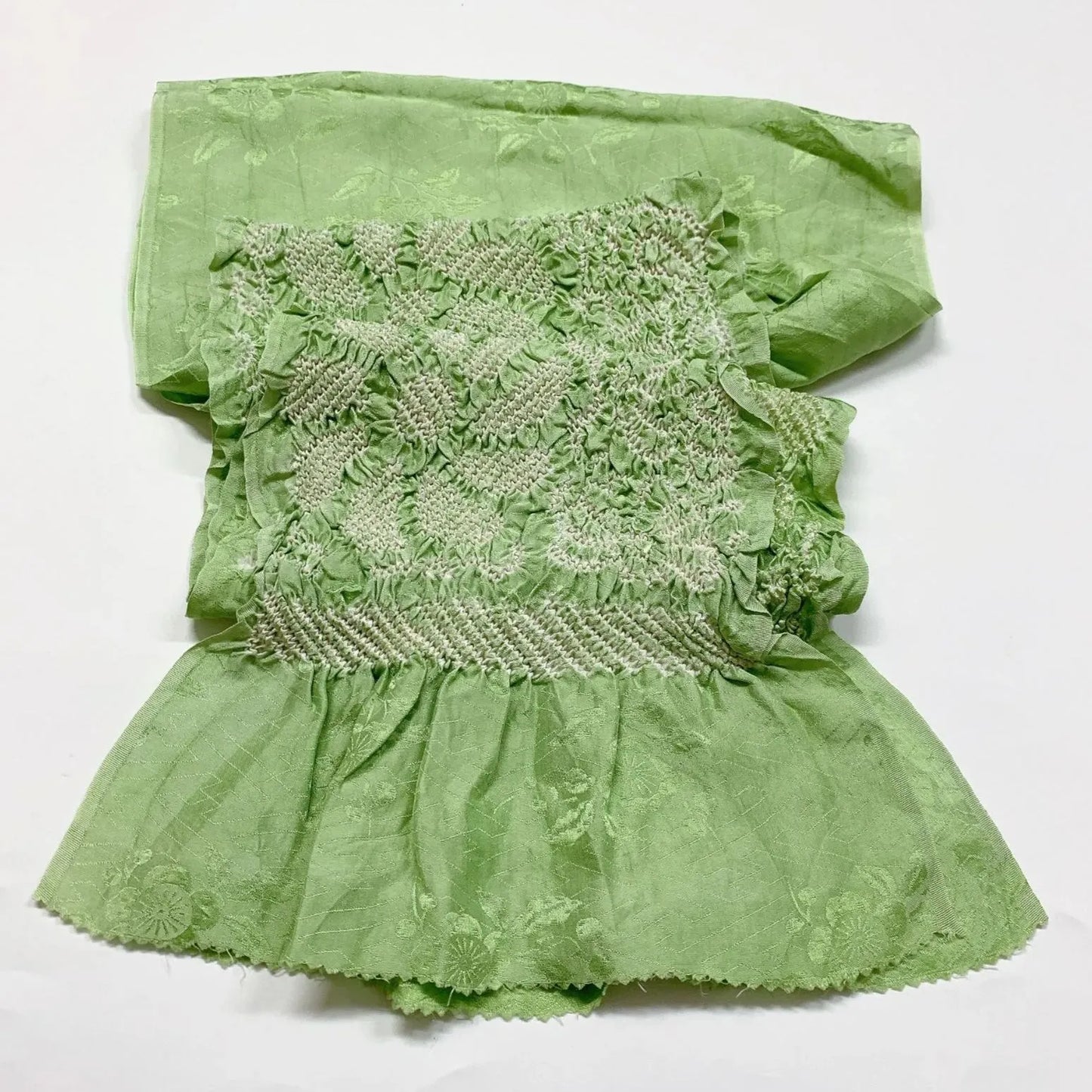 6953# Japanese Kimono Accessory Obiage and Obijime 2-piece Set Silk Shibori