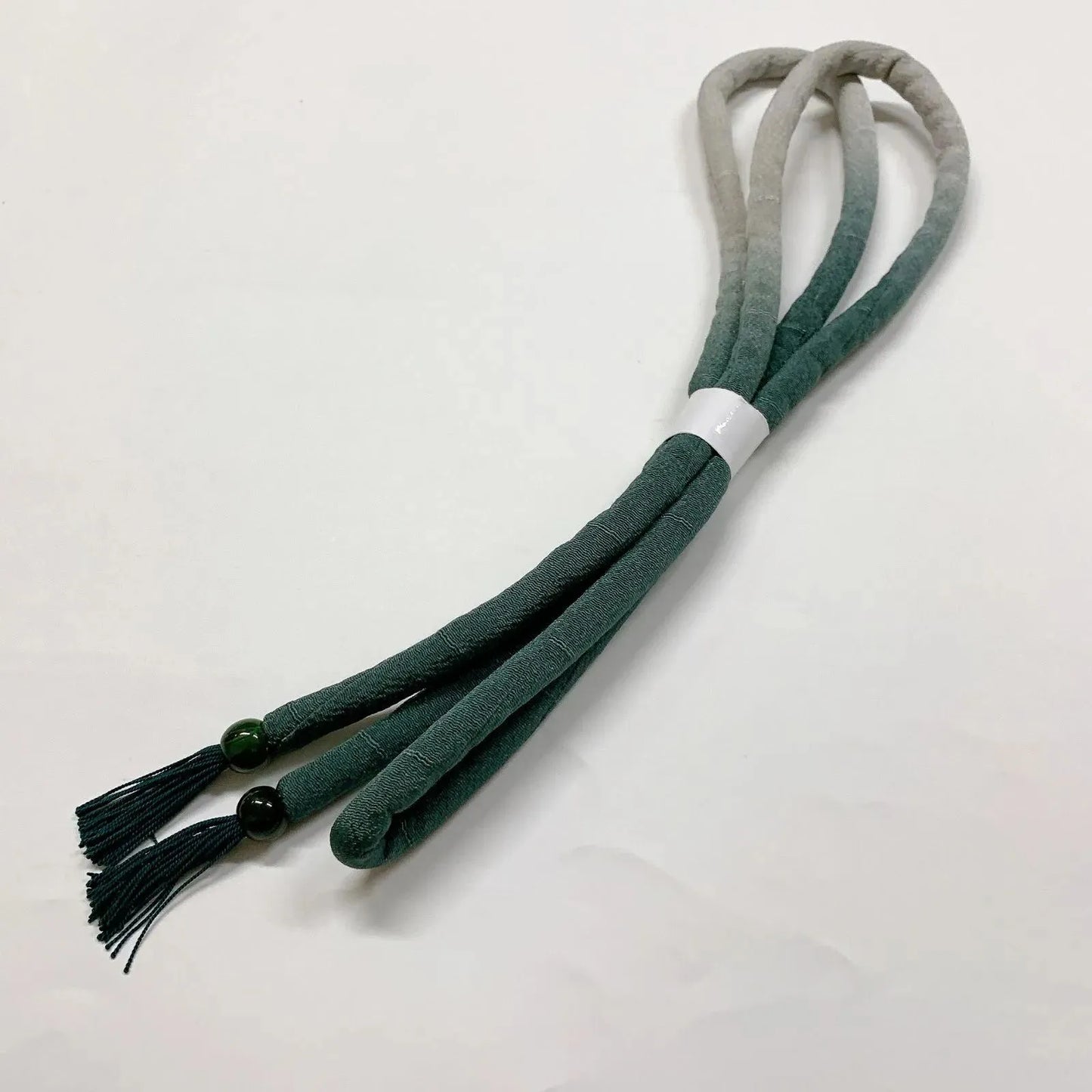 6954# Japanese Kimono Accessory Obiage and Obijime 2-piece Set Silk Shibori