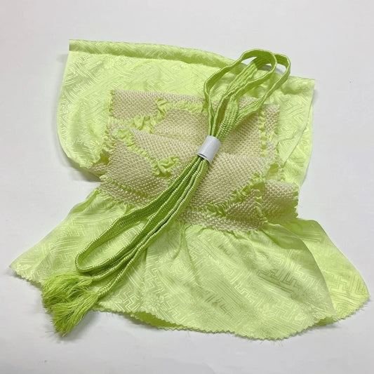 6955# Japanese Kimono Accessory Obiage and Obijime 2-piece Set Silk Shibori