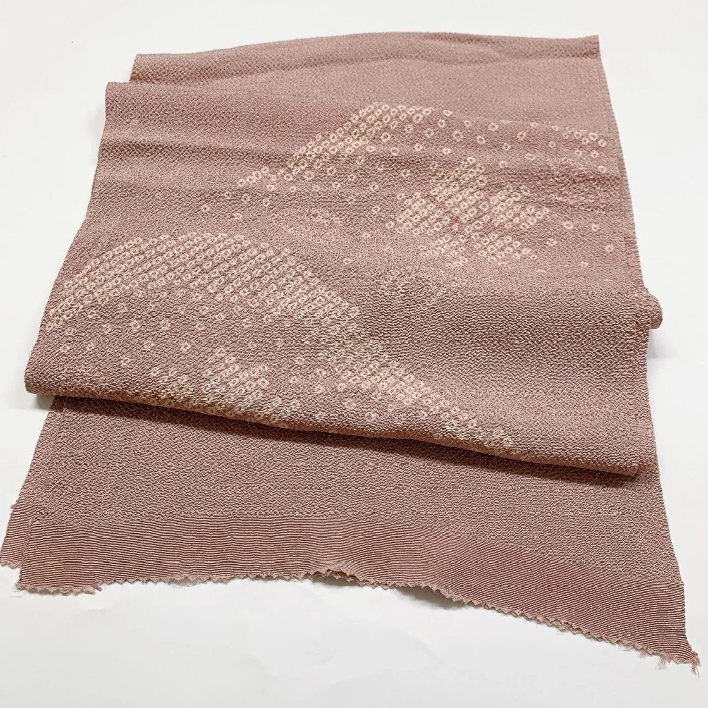 6958# Japanese Kimono Accessory Obiage and Obijime 2-piece Set Silk Shibori