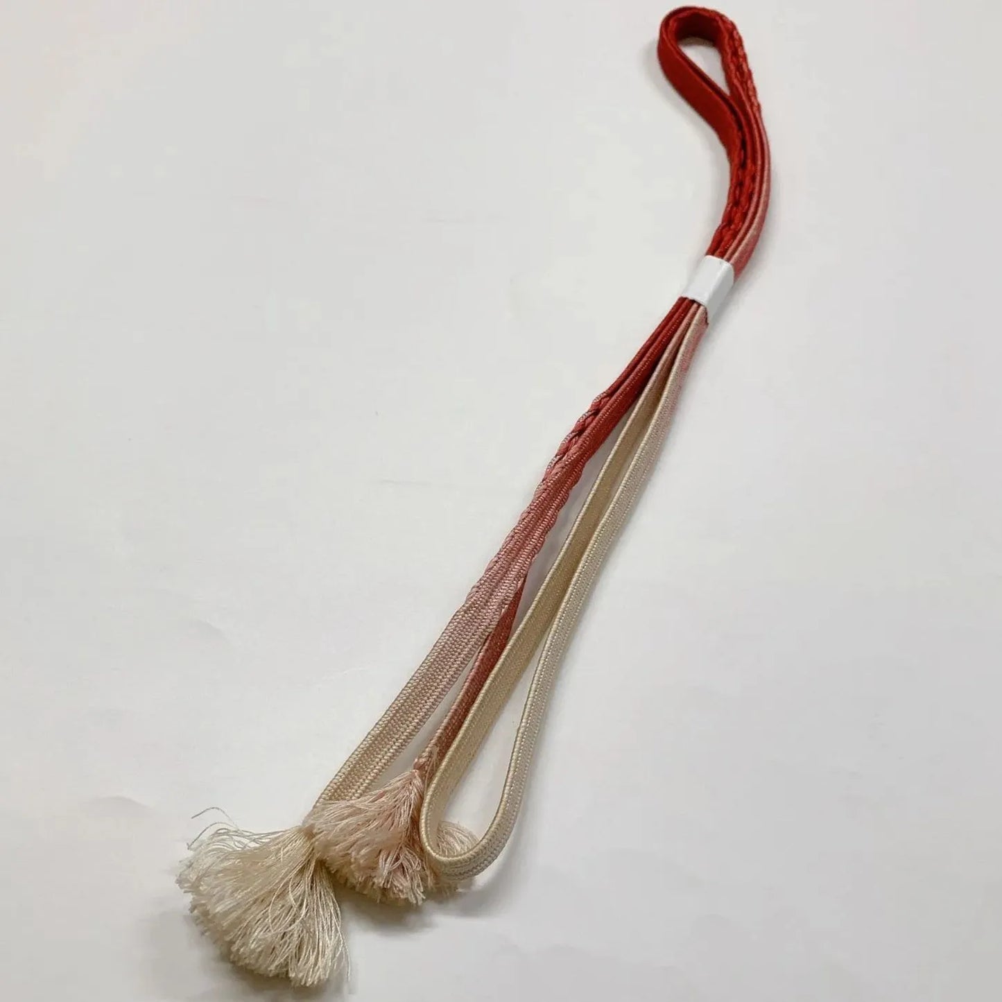 6959# Japanese Kimono Accessory Vintage Obiage and Obijime 2-piece Set Silk