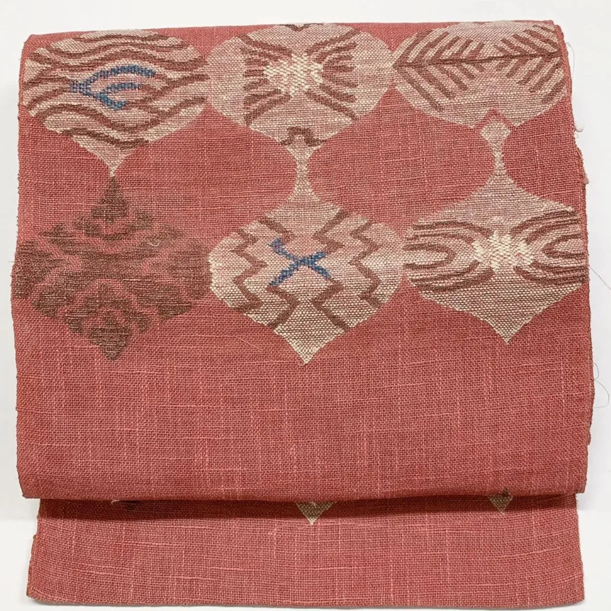 6961# Japanese Vintage Nagoya Obi Belt Kimono Fabric Silk Traditional Summer