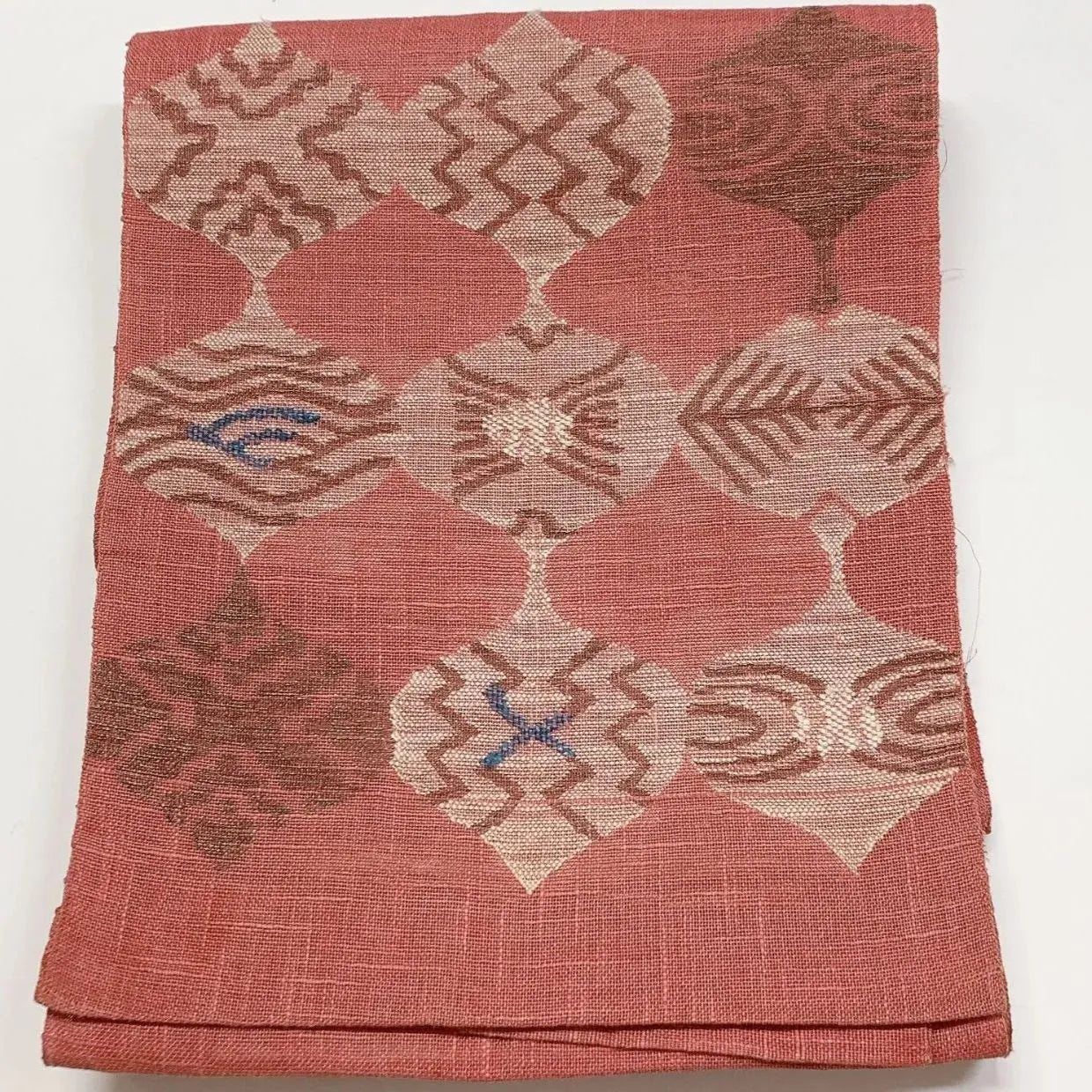 6961# Japanese Vintage Nagoya Obi Belt Kimono Fabric Silk Traditional Summer