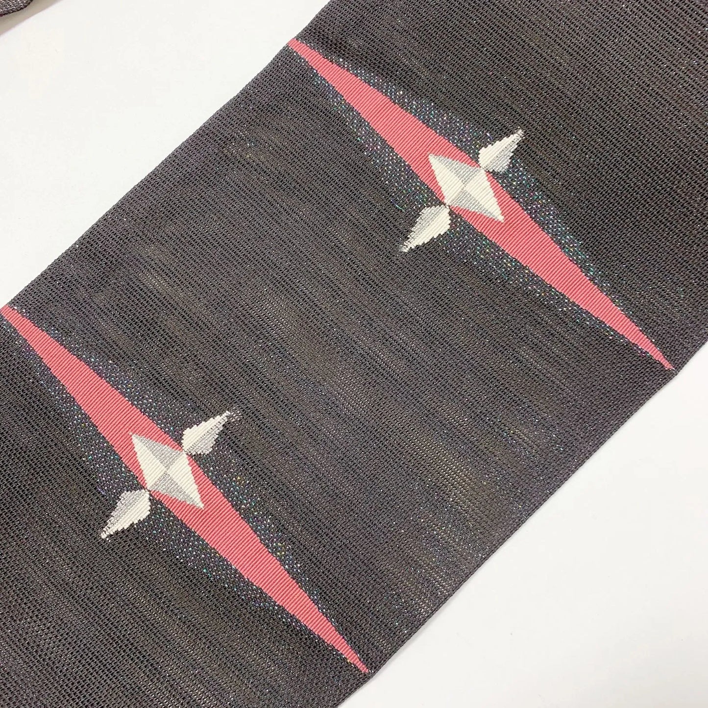 6970# Japanese Vintage Nagoya Obi Belt Kimono Fabric Silk Traditional Summer