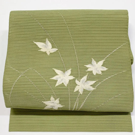 6963# Japanese Vintage Nagoya Obi Belt Kimono Fabric Silk Traditional Summer