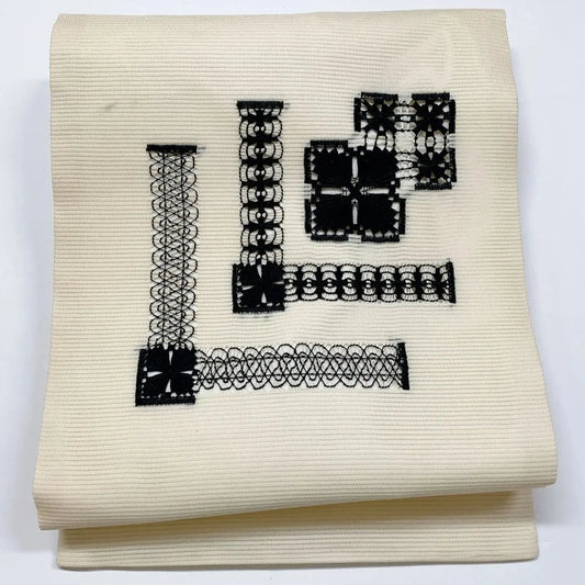 6965# Japanese Vintage Nagoya Obi Belt Kimono Fabric Silk Traditional Summer