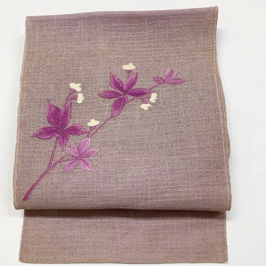 6967# Japanese Vintage Nagoya Obi Belt Kimono Fabric Silk Traditional Summer