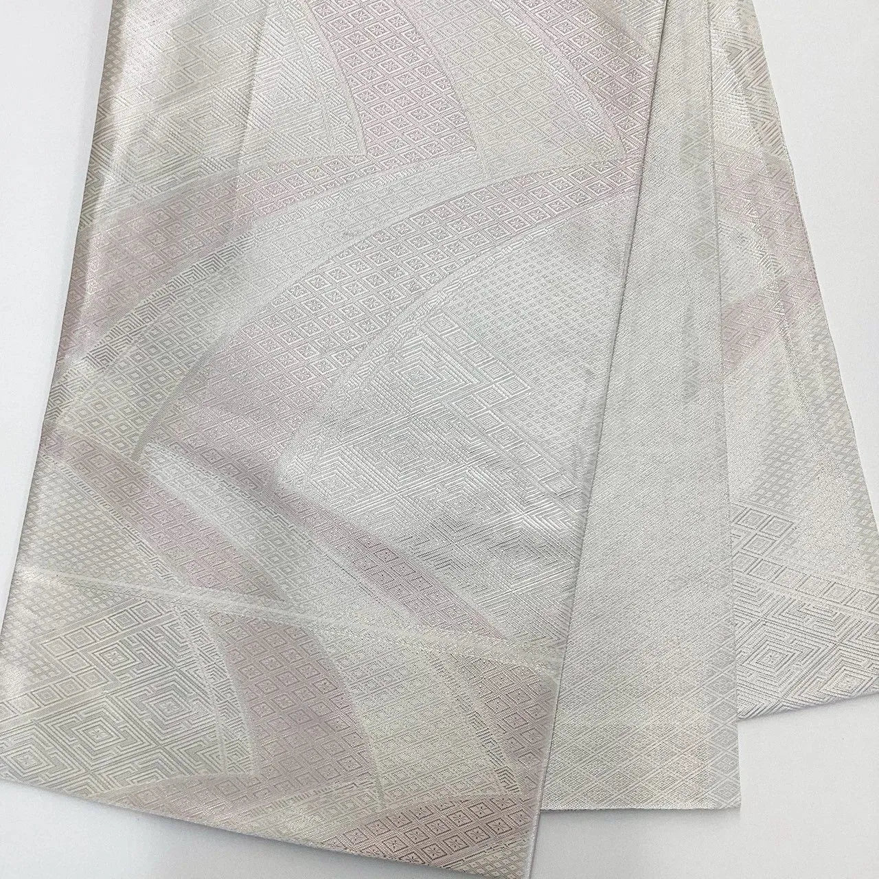 6971# Japanese Vintage Fukuro Obi Belt Kimono Fabric Silk All-over pattern　