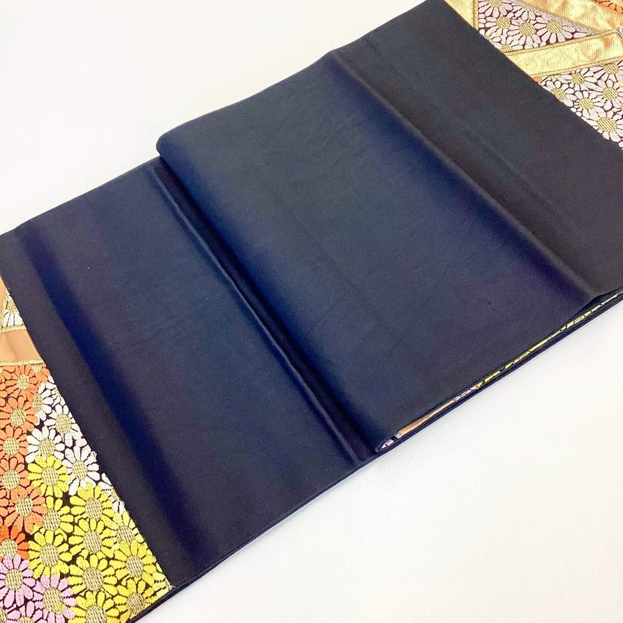 6975# Japanese Vintage Fukuro Obi Belt Kimono Fabric Silk Traditional