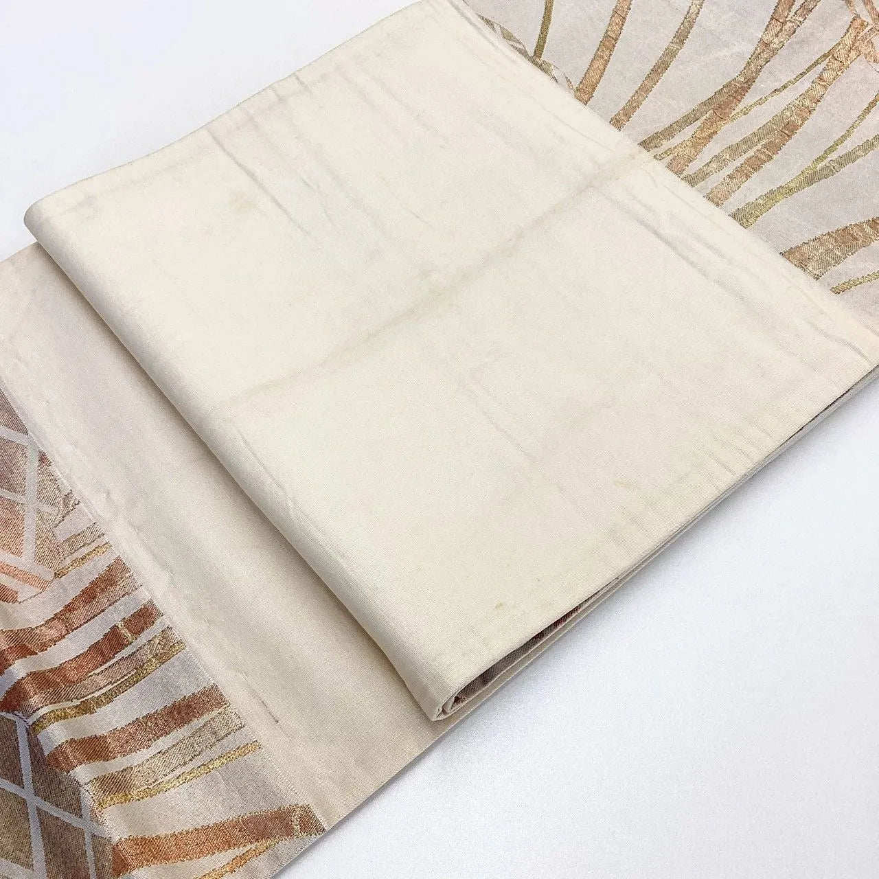 6976# Japanese Vintage Fukuro Obi Belt Kimono Fabric Silk Traditional