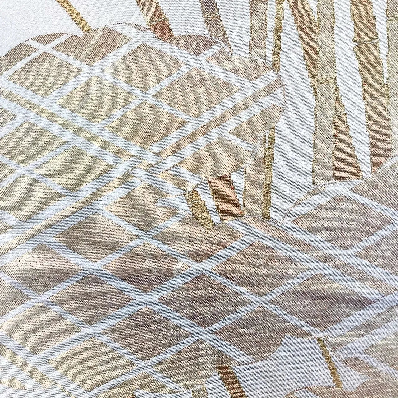 6976# Japanese Vintage Fukuro Obi Belt Kimono Fabric Silk Traditional