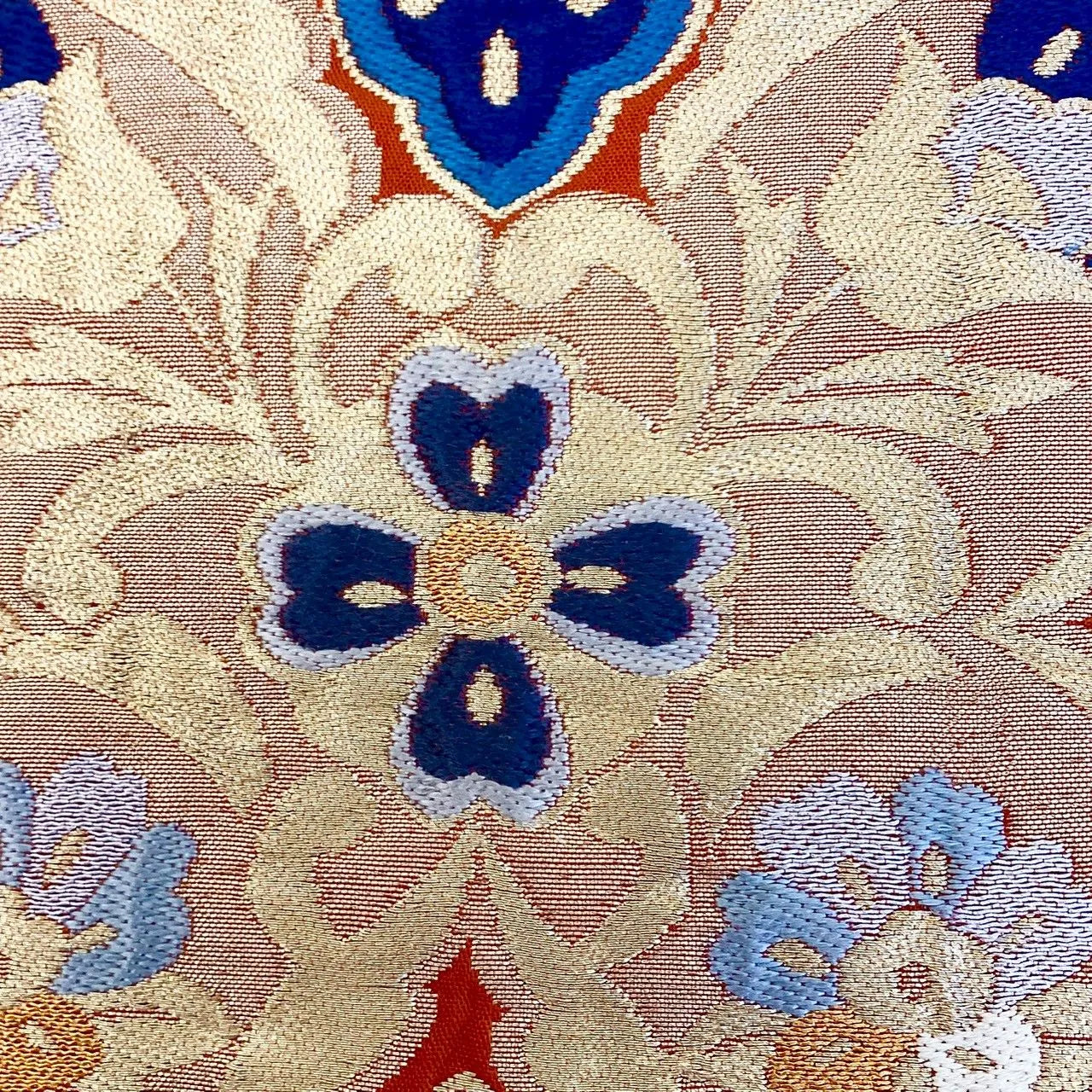 6978# Japanese Vintage Fukuro Obi Belt Kimono Fabric Silk Traditional