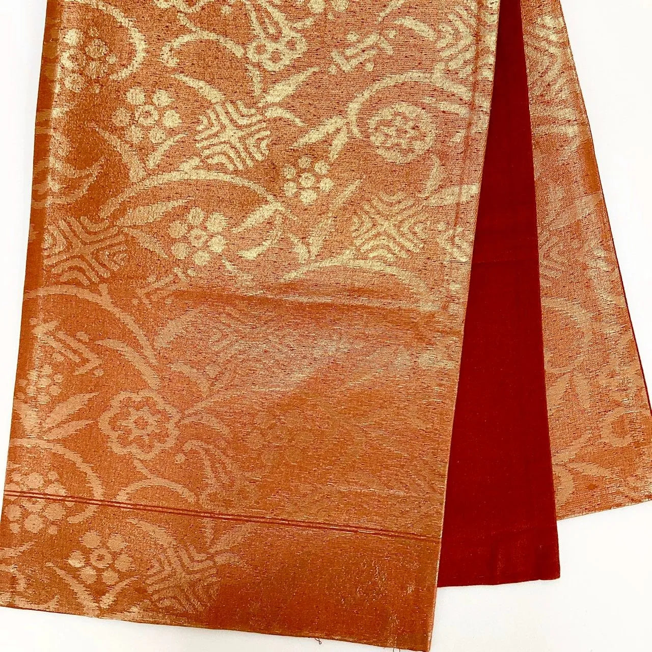 6984# Japanese Vintage Fukuro Obi Belt Kimono Fabric Silk Traditional