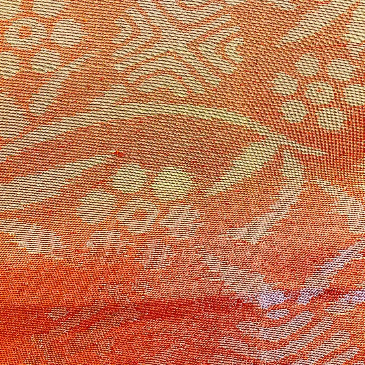 6984# Japanese Vintage Fukuro Obi Belt Kimono Fabric Silk Traditional