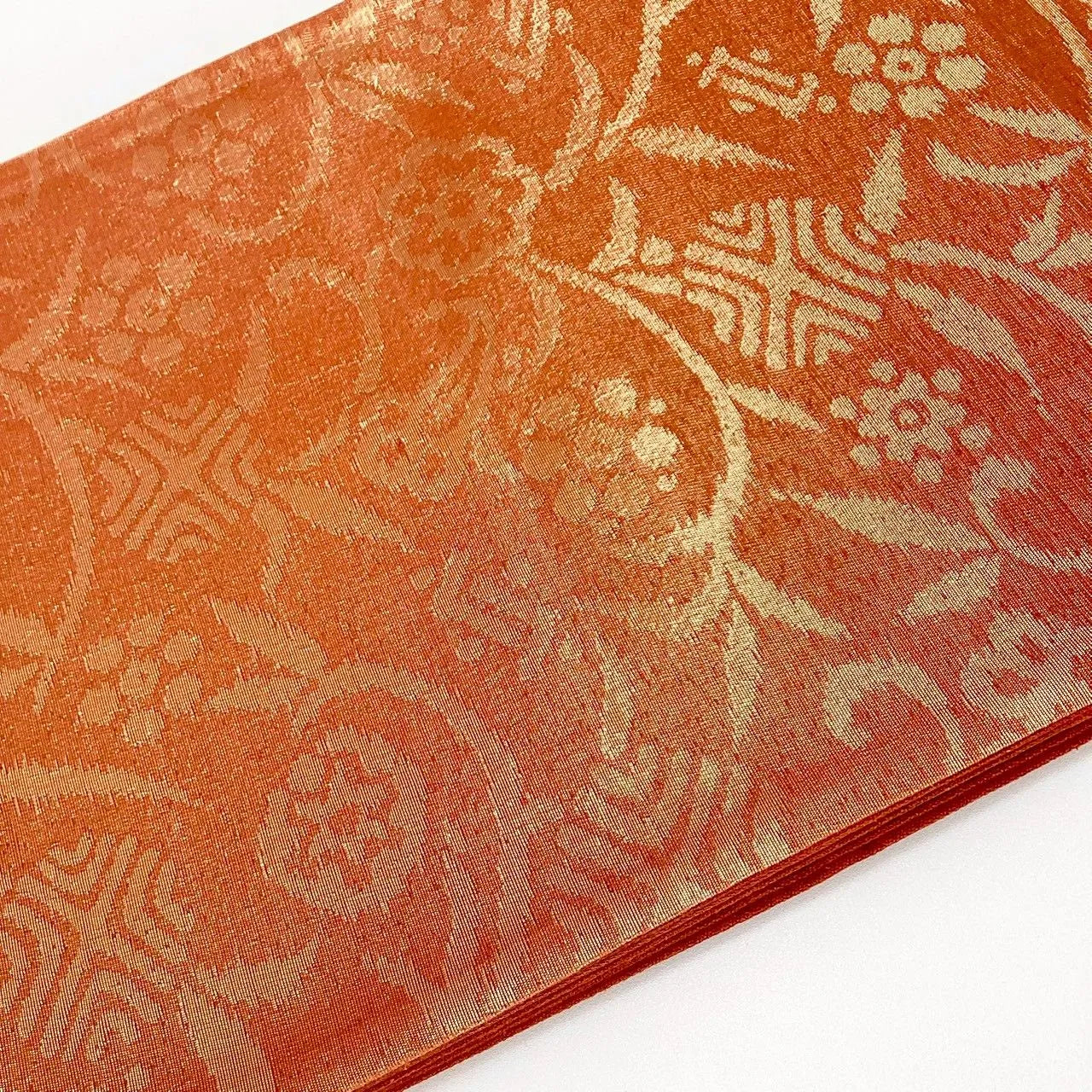 6984# Japanese Vintage Fukuro Obi Belt Kimono Fabric Silk Traditional