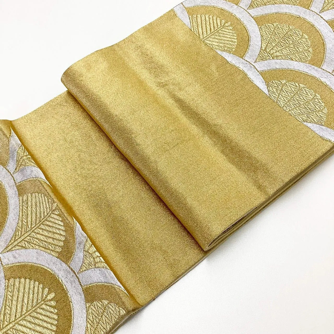 6990# Japanese Vintage Fukuro Obi Belt Kimono Fabric Silk Traditional