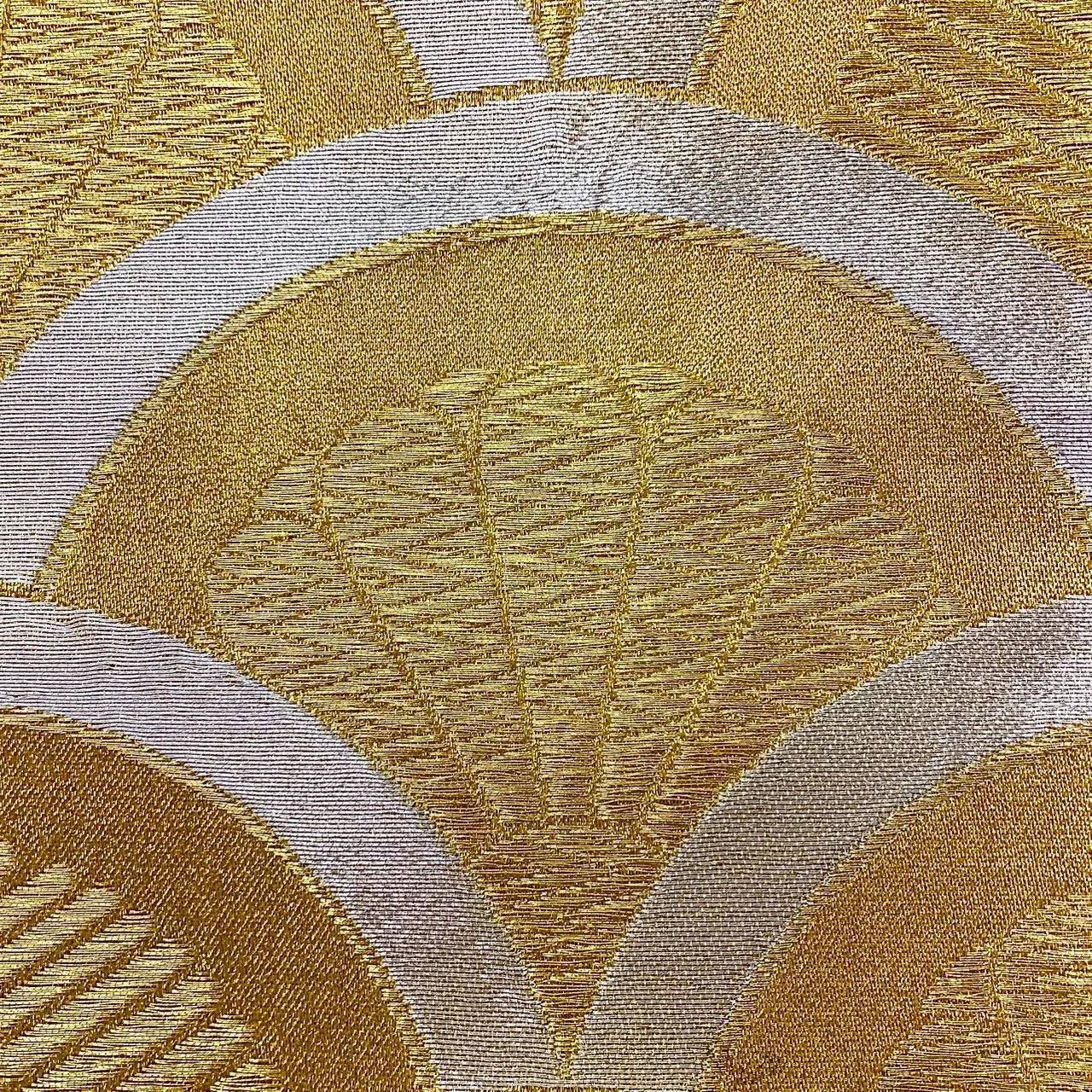 6990# Japanese Vintage Fukuro Obi Belt Kimono Fabric Silk Traditional