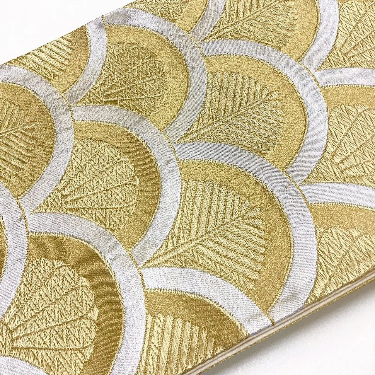 6990# Japanese Vintage Fukuro Obi Belt Kimono Fabric Silk Traditional