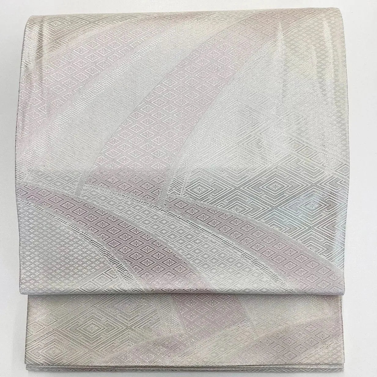 6971# Japanese Vintage Fukuro Obi Belt Kimono Fabric Silk All-over pattern　