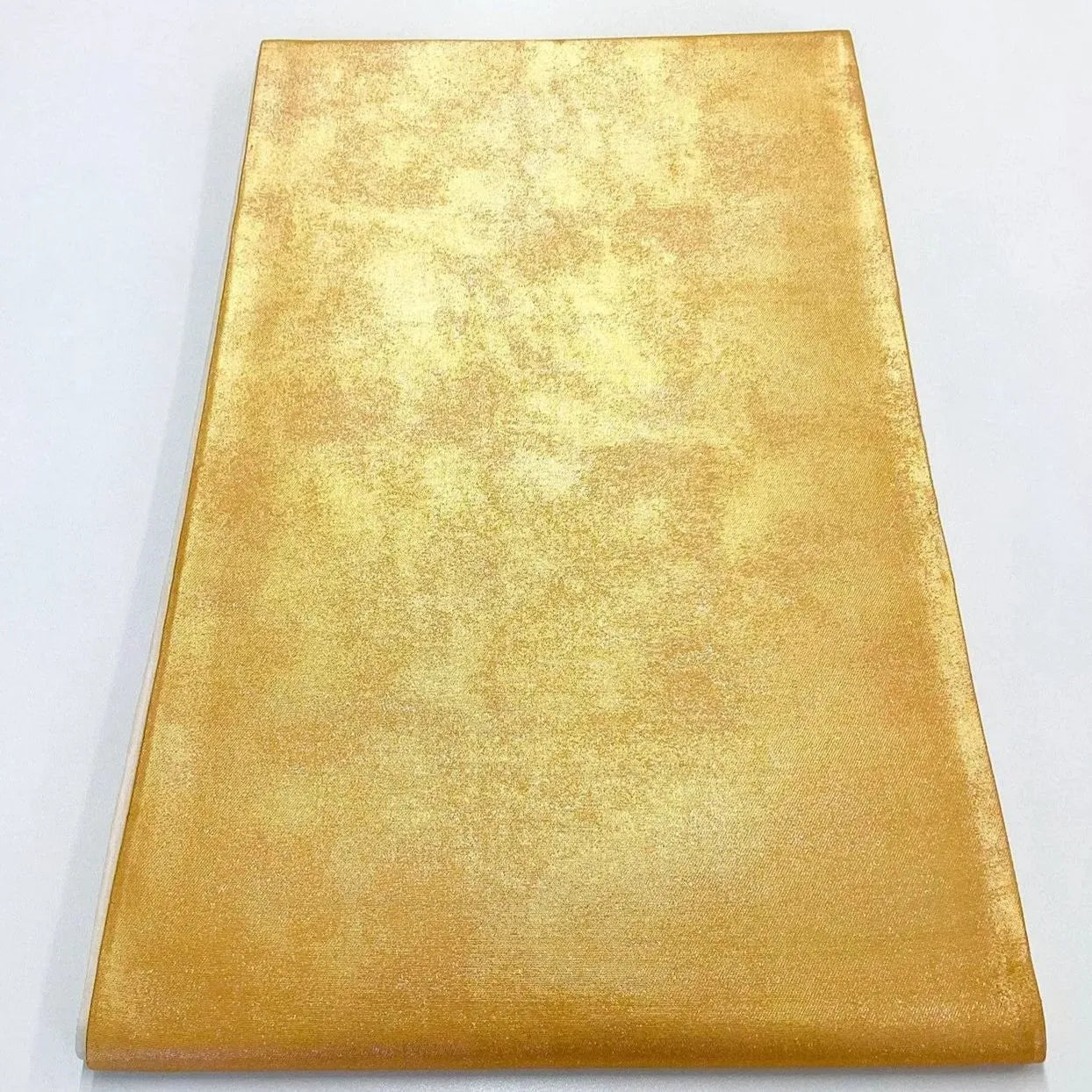 6973# Japanese Vintage Fukuro Obi Belt Kimono Fabric Silk Traditional Gold