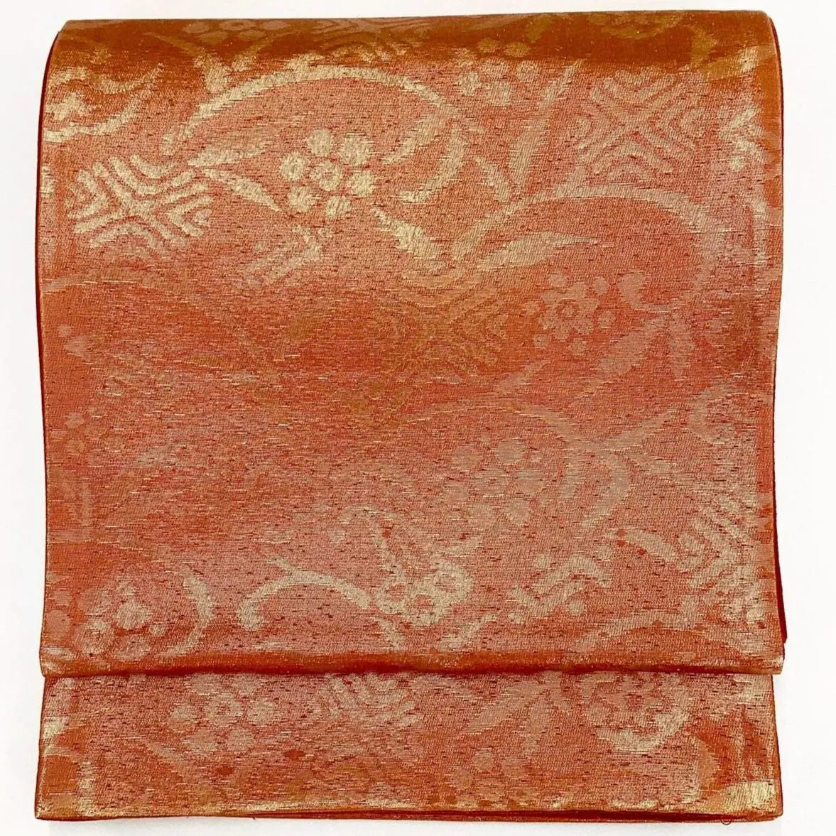 6984# Japanese Vintage Fukuro Obi Belt Kimono Fabric Silk Traditional