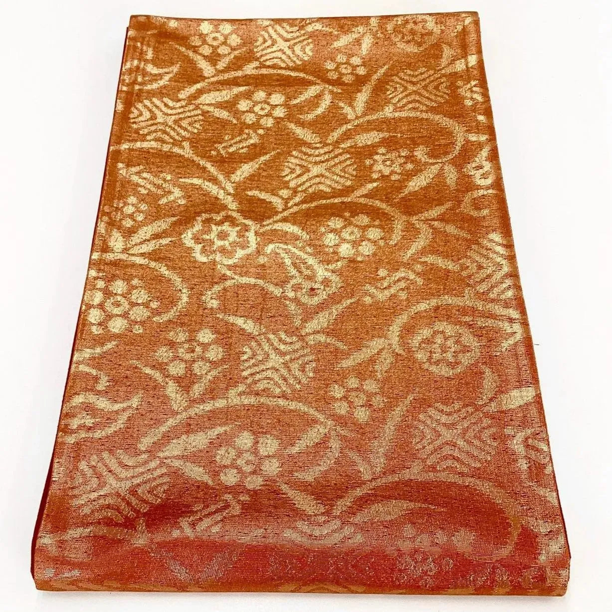 6984# Japanese Vintage Fukuro Obi Belt Kimono Fabric Silk Traditional