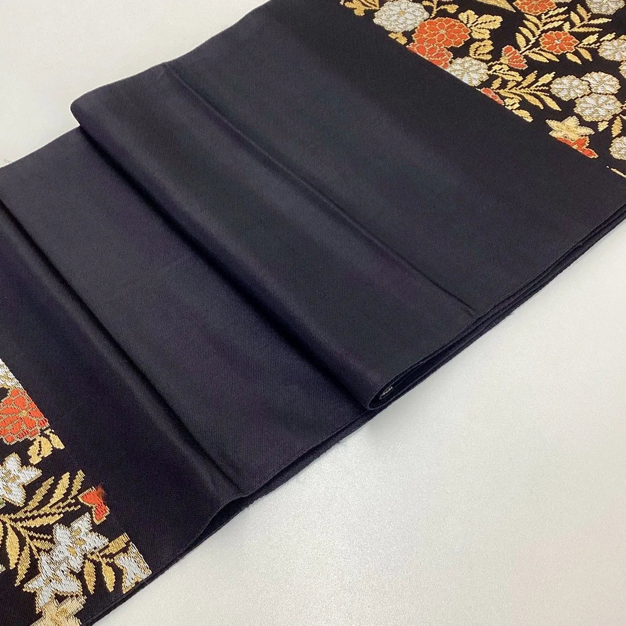 6992# Japanese Vintage Fukuro Obi Belt Kimono Fabric Silk Traditional Untailored