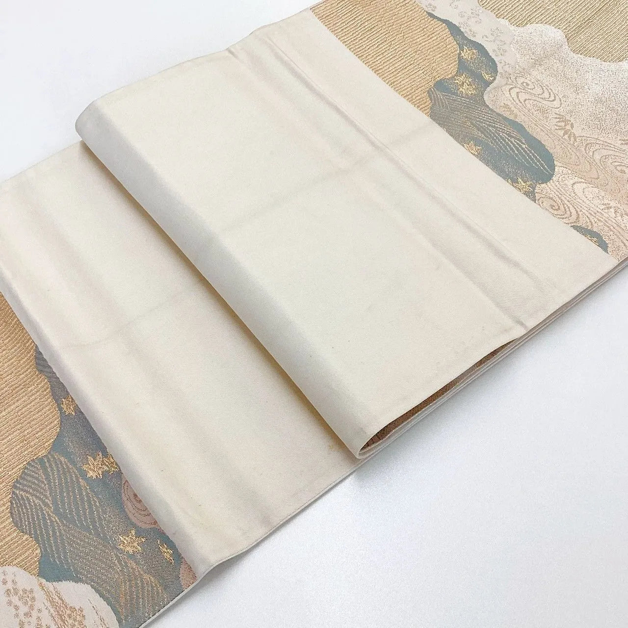 6994# Japanese Vintage Fukuro Obi Belt Kimono Fabric Silk Traditional