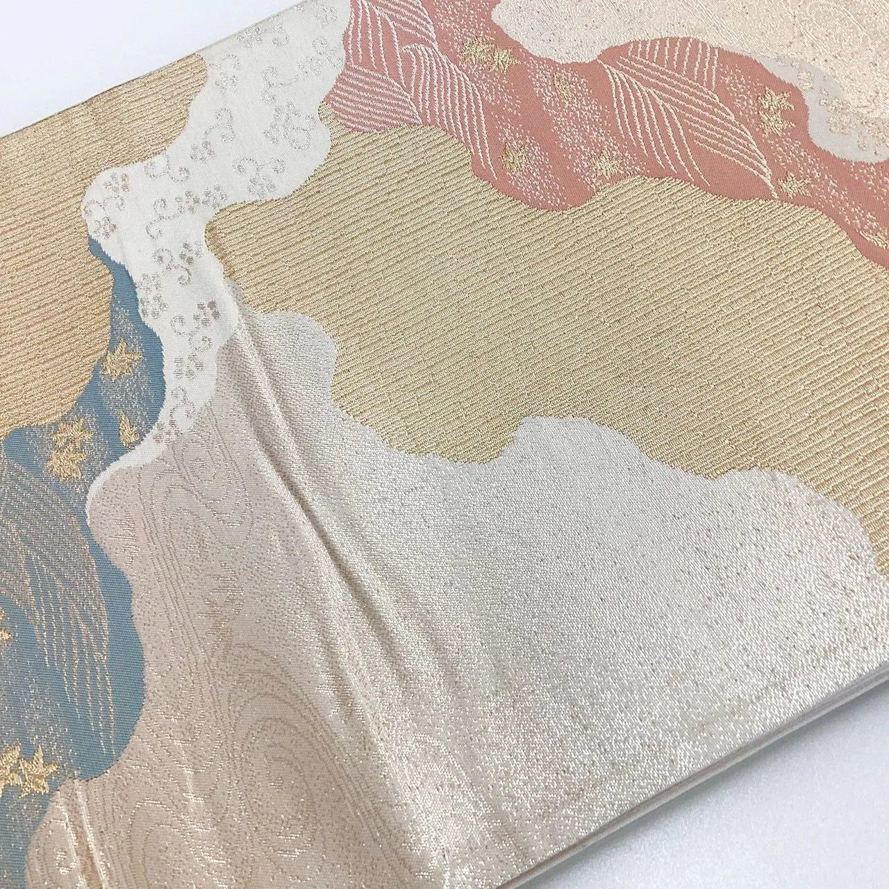 6994# Japanese Vintage Fukuro Obi Belt Kimono Fabric Silk Traditional